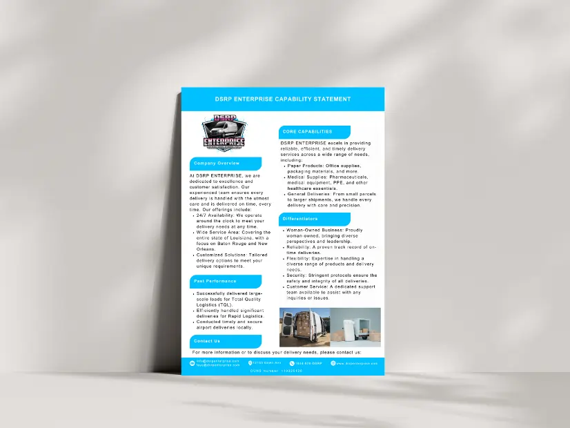 sample of capability statement