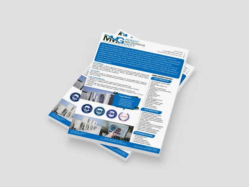 Capability Statement Design Sample