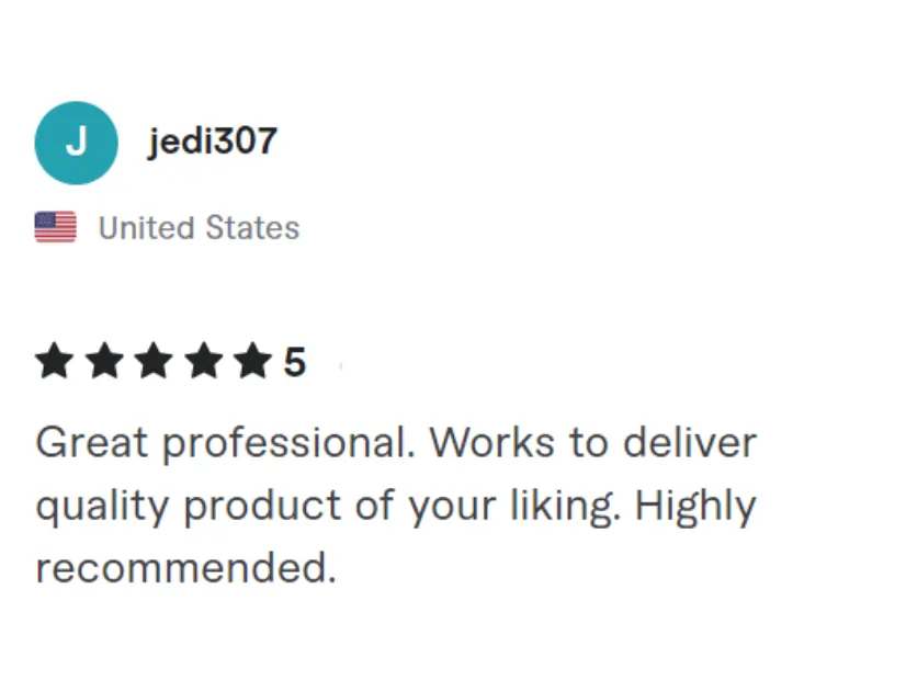 client review screenshot