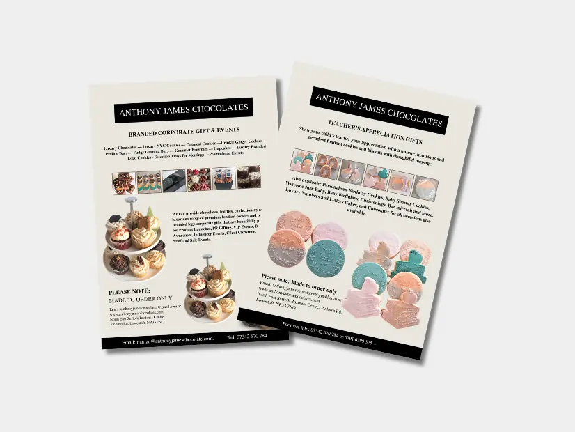 sample two leaflets