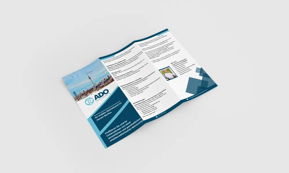 sample trifold brochure Design