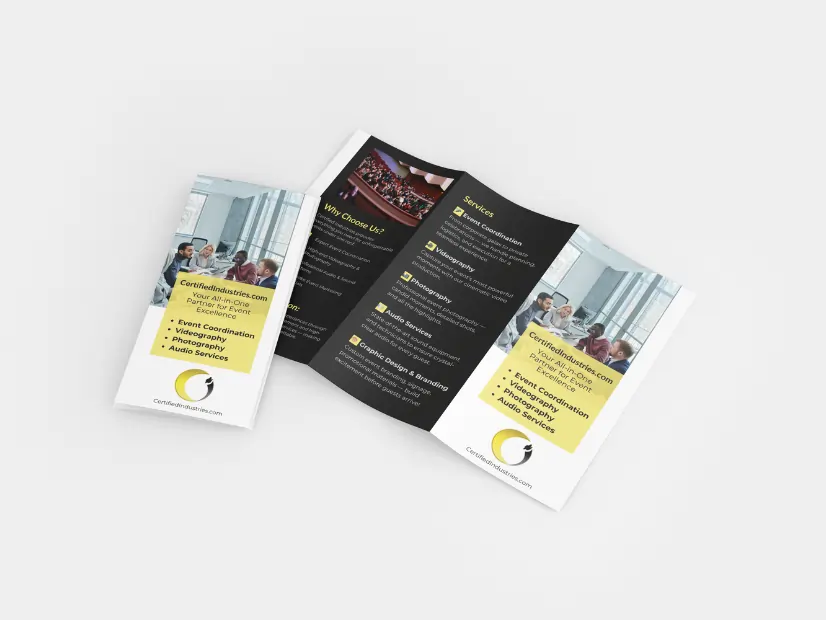 Tri-fold Brochure Design Mockup sample by precisel
