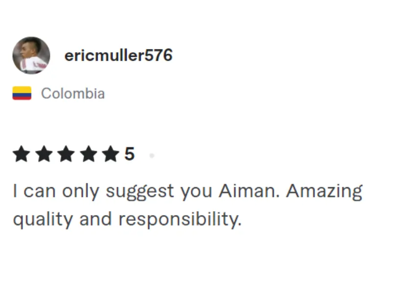 client review screenshot