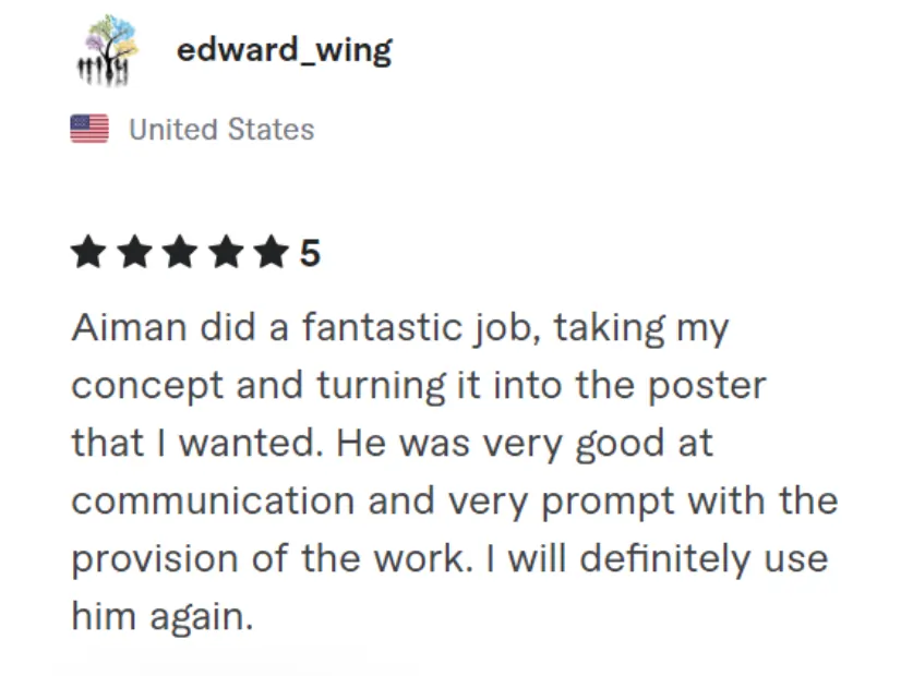 USA client review screenshot